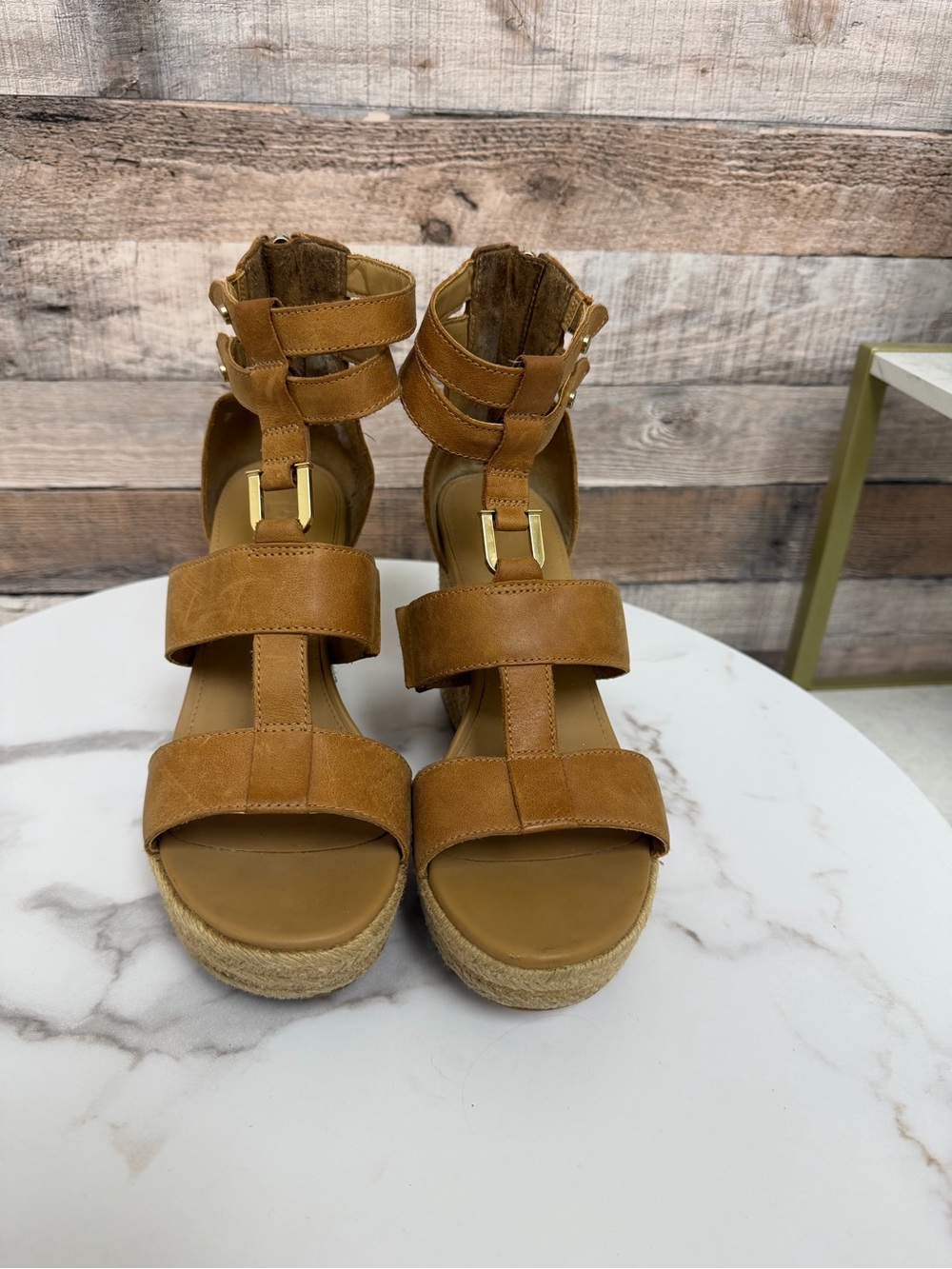 UGG Leather Wedge Kolfax Sandal